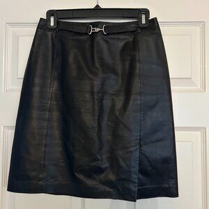 Ann Taylor 100% Leather Skirt